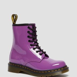 Dr. Martens 1460 patent leather lace up boots